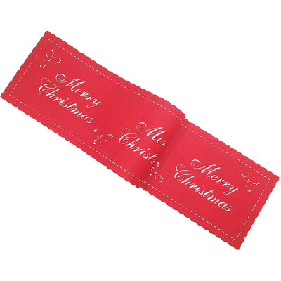 XMAS FELT RUNNER Alionna Rectangle Solid Colour Table Runner