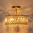 Luxury Crystal Drum Semi Flush Mount Light-251136094-251136093
