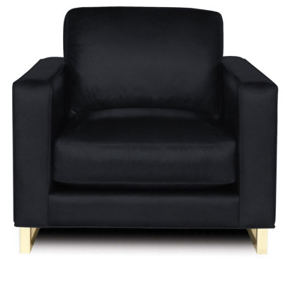 Fauteuil en cuir véritable Penelope