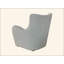 Chaise d'appoint pivotante en tissu