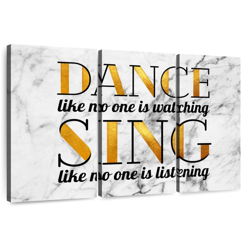 Tergel Dance And Sing Quotes, H 48 po x l 74 po