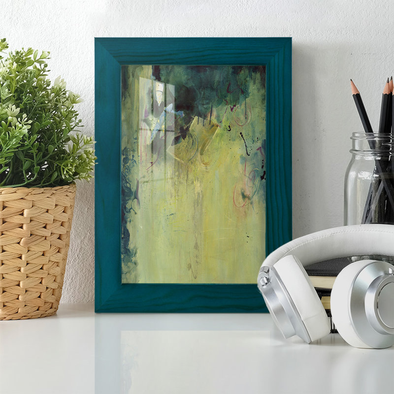 «Frants Paradise Falls I», impression encadrée sur papier, H 6 po x l 4 po x P 1 po, Bleu