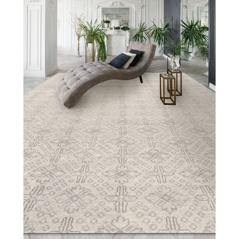 Neo Villa Geometric Area Rug in Beige