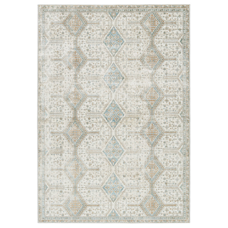 Geometric Indoor Rug, Rectangle 9'3" x 12'