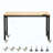 Workbench On Wheels Adjustable Height Table With Power Outlet Pegboard