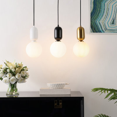 Luminaire suspendu sphérique 1 lumière Matsu