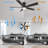 52" Alceu 5 - Blade Flush Mount Smart Ceiling Fan with Light-1415386803
