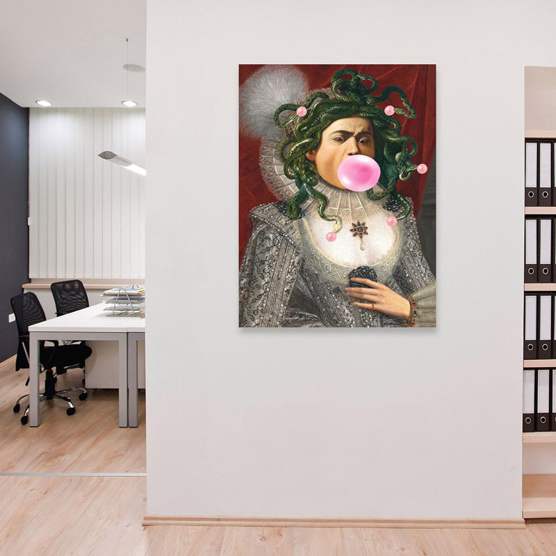 Leisure Time, Medusa by Matt Spencer - Wrapped Canvas Print, 80cm H x 60cm W x 4cm D
