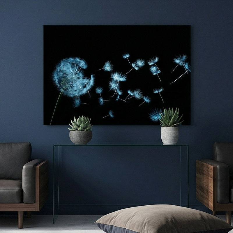 Dandelion Whispers - Impression sur verre