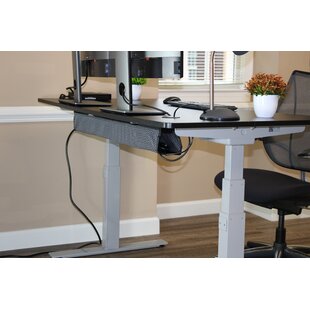 VIVO Vertebrae Cable Management Kit, Height Adjustable Desk Quad Entry Wire  Organizer, Black, DESK-AC01C