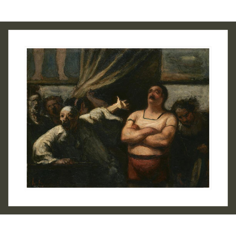«The Strong Man» par Honoré Daumier, impression giclée sur cadre, H 23,5 po x l 28,75 po