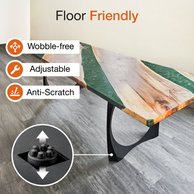 Oria Metal Dining Table Legs