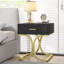 Celesse 45cm W Steel Bedside Table-568231983