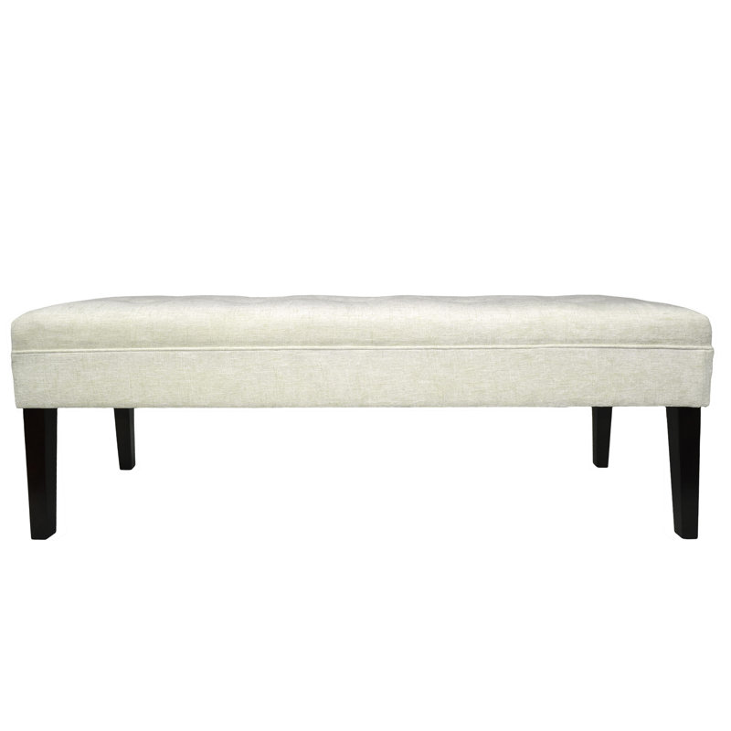Amora Upholstered Bench, Bone
