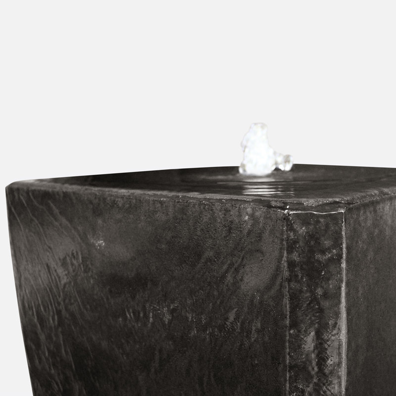 Weather Resistant Floor Fountain, Graphite