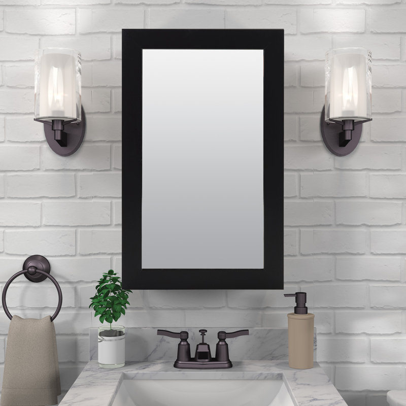 Rangement pour salle de bain Coster, H 16,25 po x l 26,26 po x P 4,63 po, Espresso