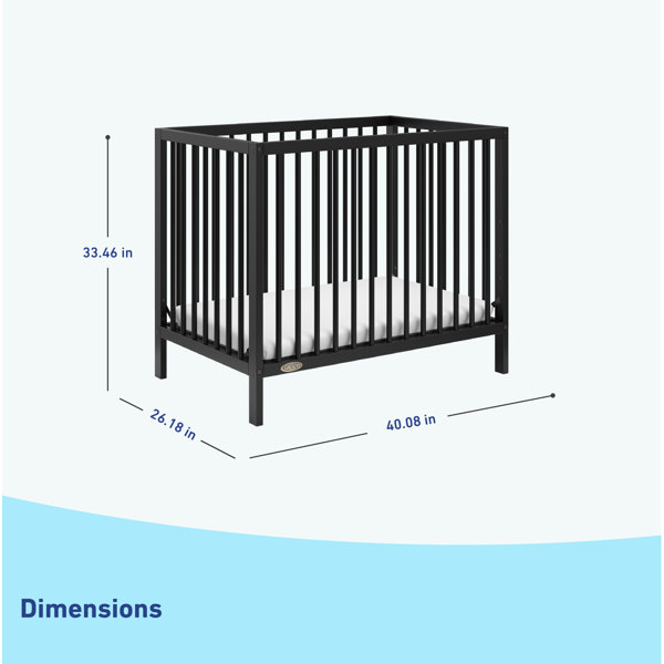 Graco Teddi 4-in-1 Mini Convertible Crib with Mattress & Reviews | Wayfair