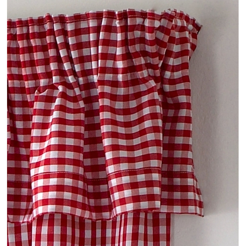 Rosas Curtain Pelmet, Red