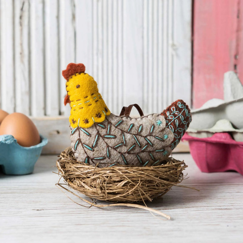 Poule française de l'ensemble d'artisanat en feutre Mkfhn1f