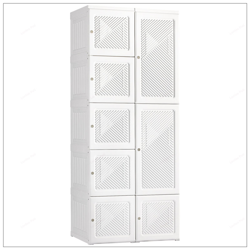 Armoire pliante portative avec plusieurs compartiments et conception intelligente pour un rangement et une organisation efficaces
