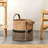 Handmade Natural Jute Basket with Handles