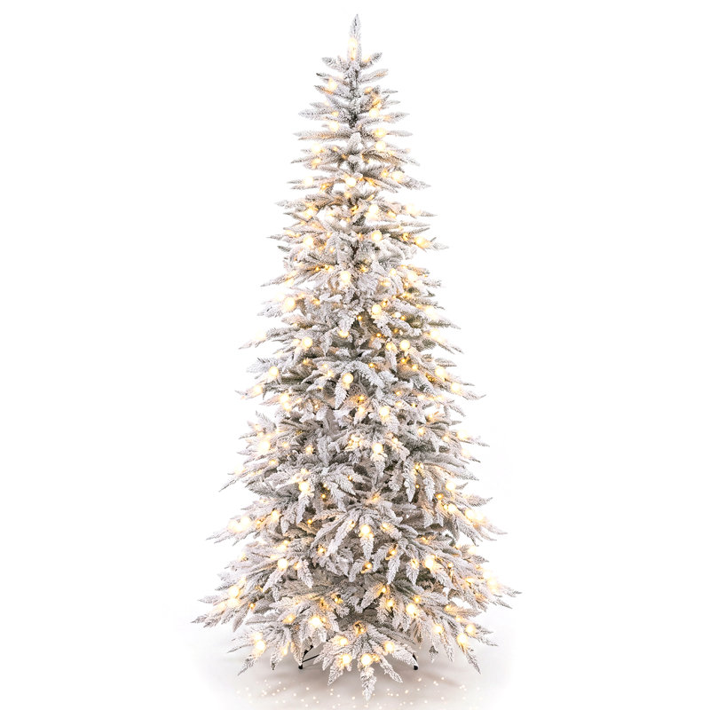 Arbre de Noël cyprès enneigé 6 pi., 8 pi