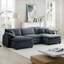Canapé modulaire surdimensionné avec repose-pieds convertible-2128331089