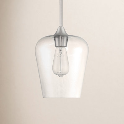 Breena Single Light Glass Dimmable Pendant