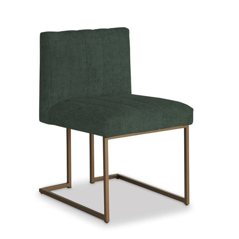 Aerin Upholstered Dining Chair, Emerald Polyester
