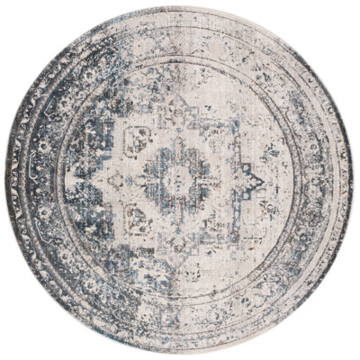 Tapis performance ivoire / bleu