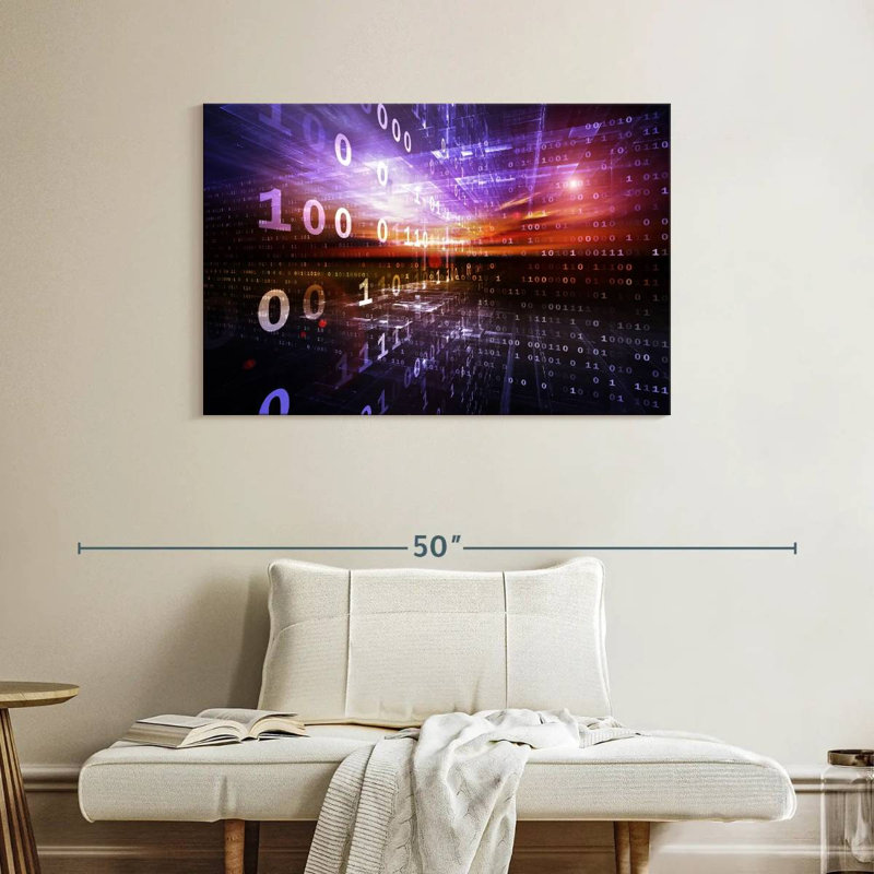Keiri Digital Numbers, 26" H x 39" W
