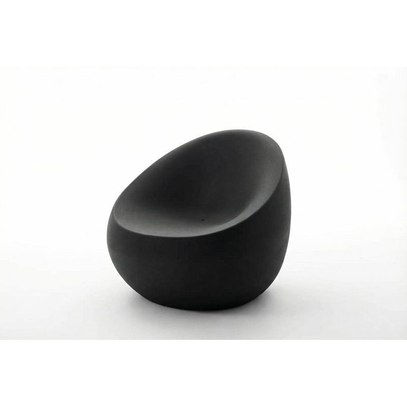 Stone Patio Chair, Black
