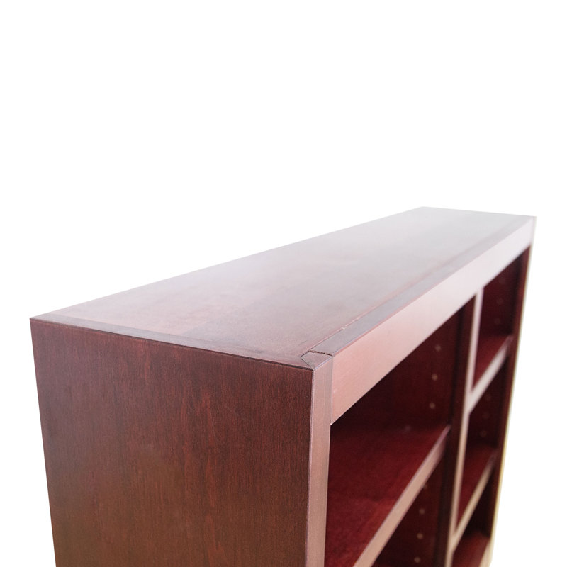 Bibliothèque double Backacre, Cerisier, (3 tablettes) H 36 po x l 48 po x P 10,63 po