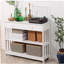 Console Hallway Table with Extra Wide Pull Out Drawer, 2 Open Shelves-343920758