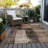 Machine Washable Indoor/Outdoor Cicel ACN1202 Brown Rug-109530011