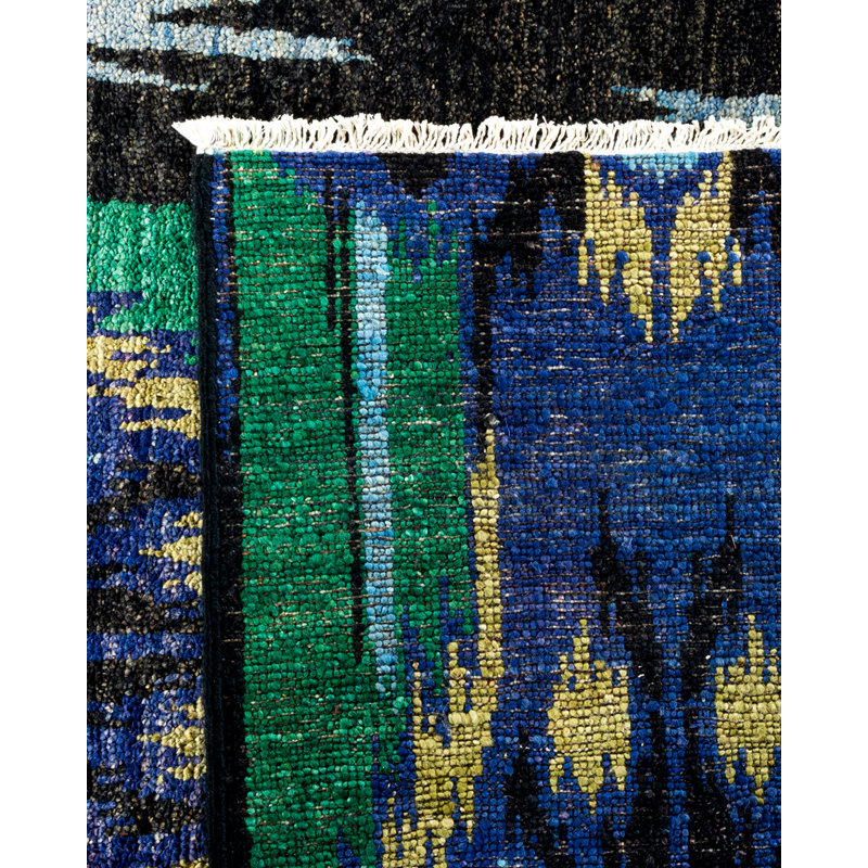 Contemporary One-of-a-Kind 12' 5" X 11' 10" Hand Knotted Area Rug
