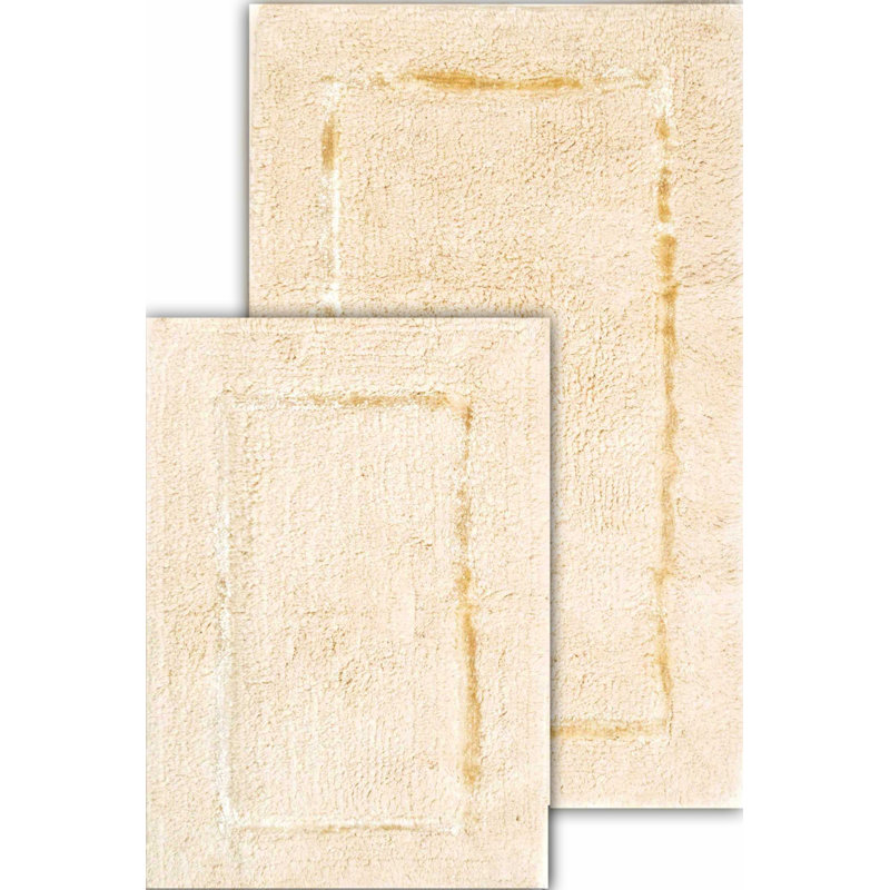 Ensemble de tapis de bain antidérapant SkeltinCleveland, Vanille