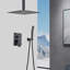 Ensemble de système de douche de plafond avec douchette à main et pomme de douche 10 po-126529238