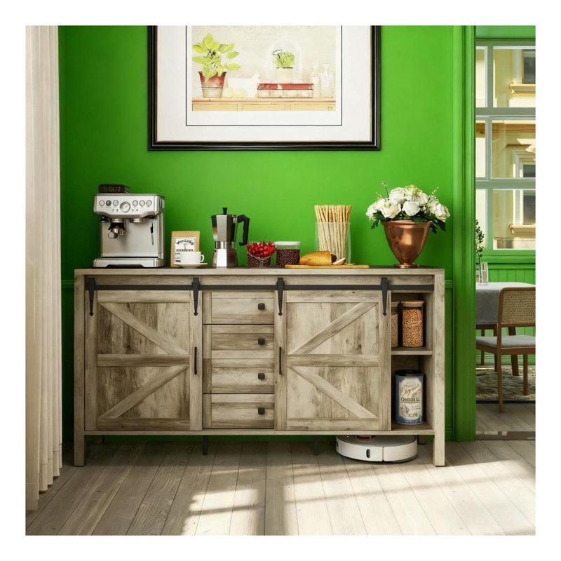 Buffet 59 "avec dessus épais et rangement pour café