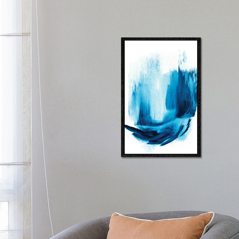 Royal Blue I - Print on Canvas, Black Framed, 66.04 cm H x 45.72 cm W