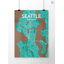 Seattle City Map - No Frame Print-1510570616