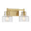  Luminaire de meuble-lavabo 2 lumières Dover en laiton chaud-486375235-486375234-486375228