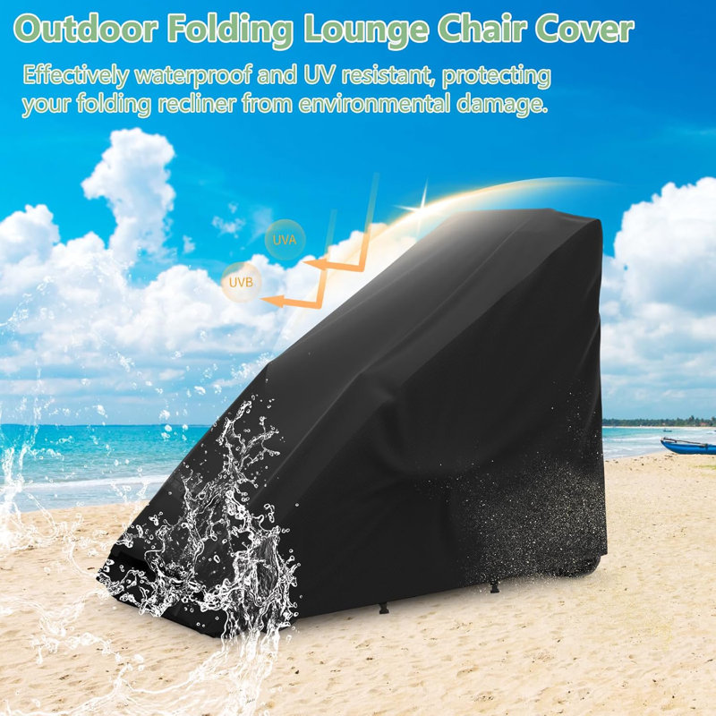 Housse de protection imperméable zéro gravité pour chaise de jardin pliante pour l'extérieur