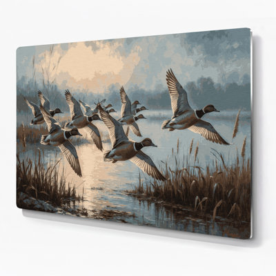 Art mural en métal oiseaux