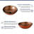 Mocoloo 15"L x 15"W Tempered Glass Bathroom Vessel Sink Brown Round Glass Artistic Bathroom Sink with Pop-up Drain-124049036-124049037