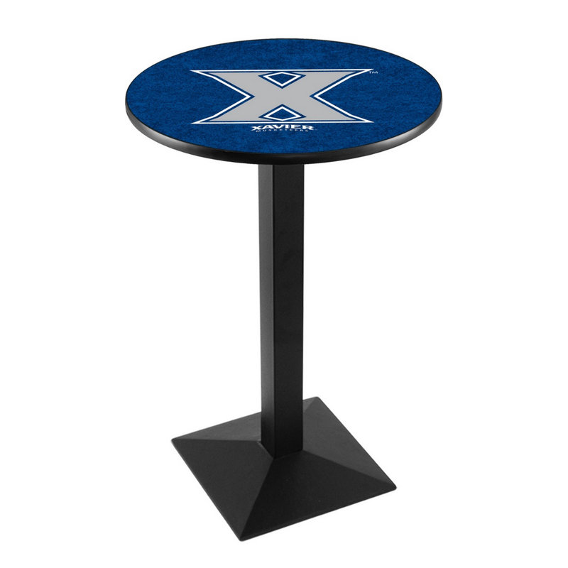 Round Metal Base Dining Table, Black Wrinkle, Xavier