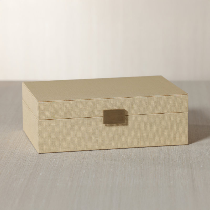 Linea Raffia Jewelry Box