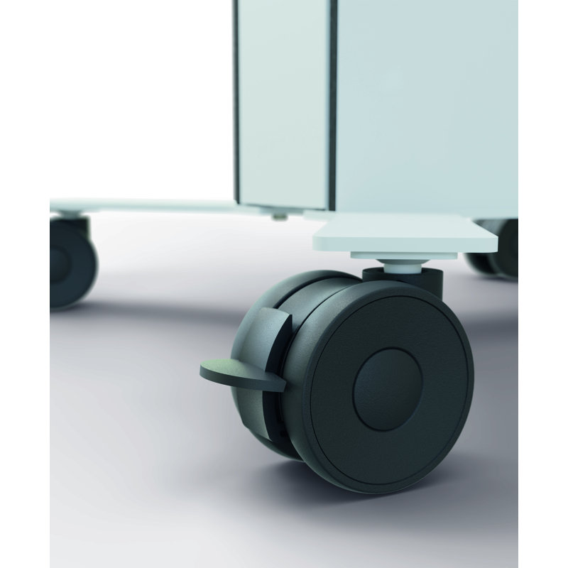Durable Portable Mobile TV Cart with Wheels - Fits TVs up to 65" TVs