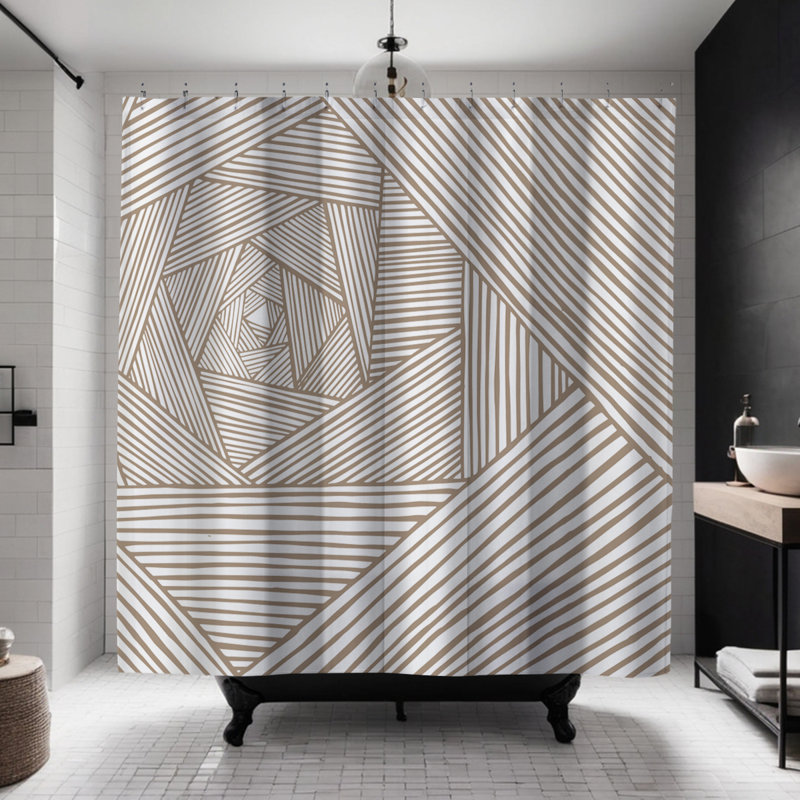 Rideau de douche Coco, Beige