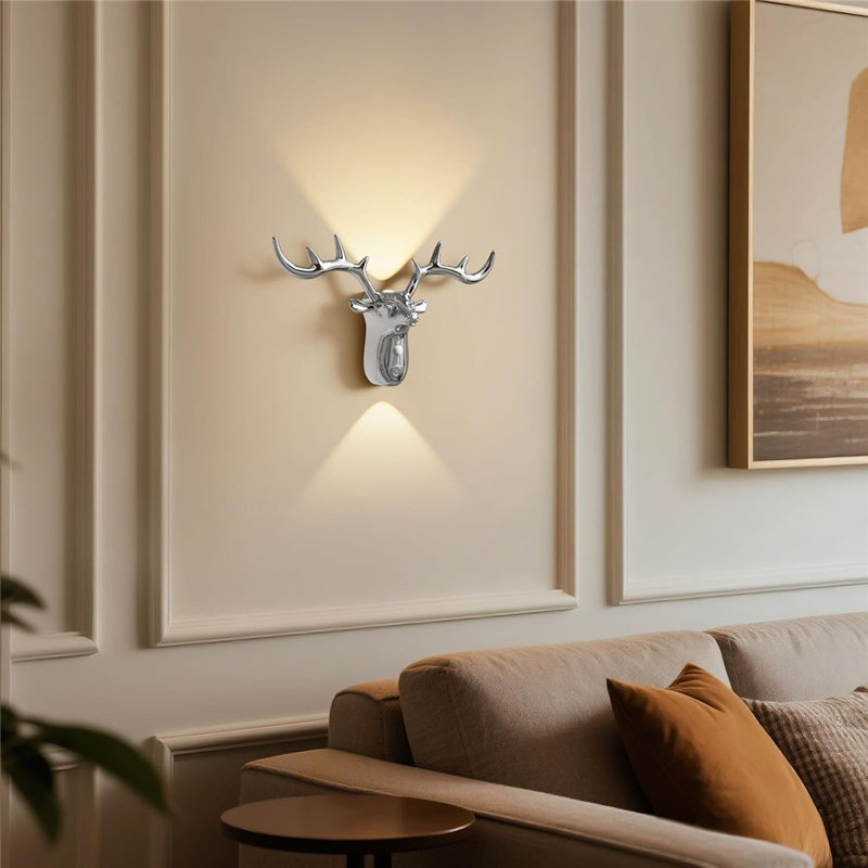 Lampe murale décorative avec capteur de mouvement, veilleuse à DEL rechargeable sans fil, 3 températures de couleur, gradation continue, mode de détection automatique pour la chambre à coucher, la salle à manger, le salon